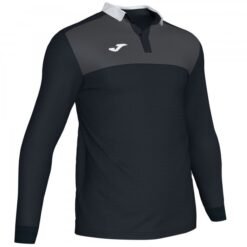 WINNER II POLO SHIRT BLACK-ANTHRACITE L/S | 101332.110