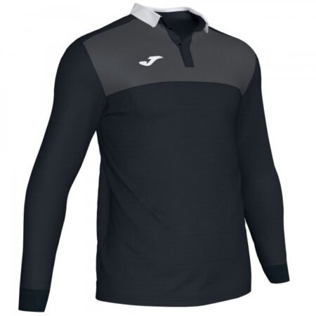 WINNER II POLO SHIRT BLACK-ANTHRACITE L/S | 101332.110