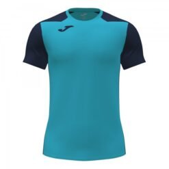 RECORD II SHORT SLEEVE T-SHIRT FLUOR TURQUOISE-NAVY