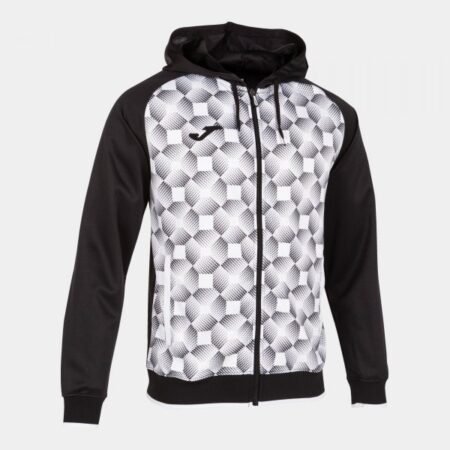 SUPERNOVA III ZIP-UP HOODIE BLACK WHITE