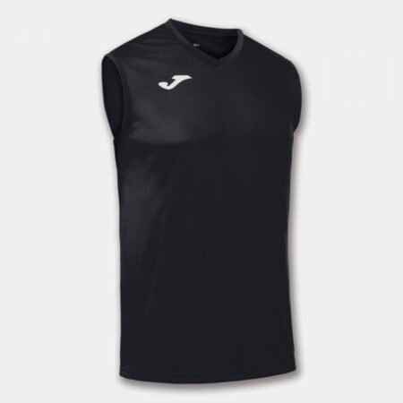 SLEEVELESS T-SHIRT COMBI BLACK | 100436.100