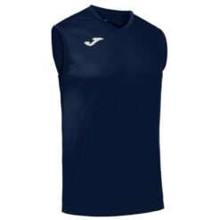 SLEEVELESS T-SHIRT COMBI NAVY BLUE | 100436.331