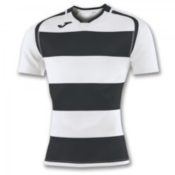S/S RUGBY T-SHIRT BLACK-WHITE | 100735.100