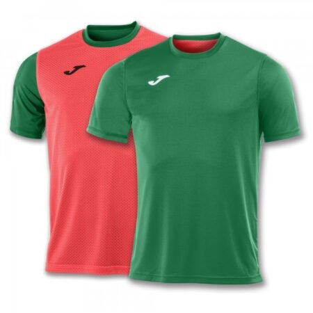 S/S T-SHIRT COMBI REVERSIBLE GREEN-ORANGE | 100738.468