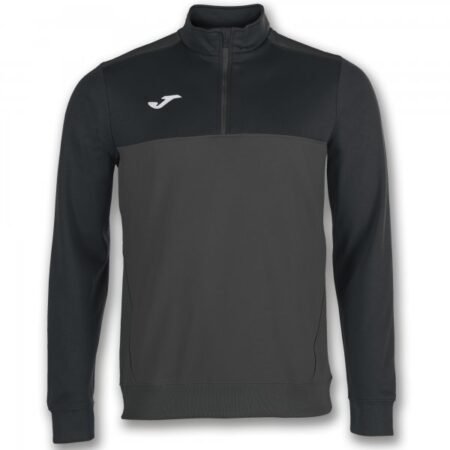 SWEATSHIRT 1/2 ZIP WINNER DARK GREY-BLACK | 100947.151