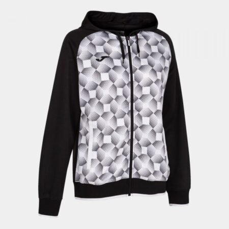 SUPERNOVA III ZIP-UP HOODIE BLACK WHITE