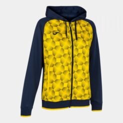SUPERNOVA III ZIP-UP HOODIE NAVY YELLOW