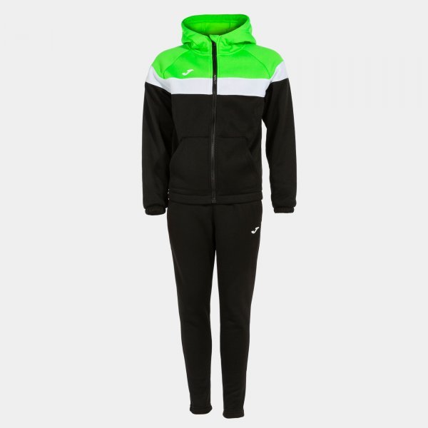 STRIPE TRACKSUIT BLACK FLUOR GREEN