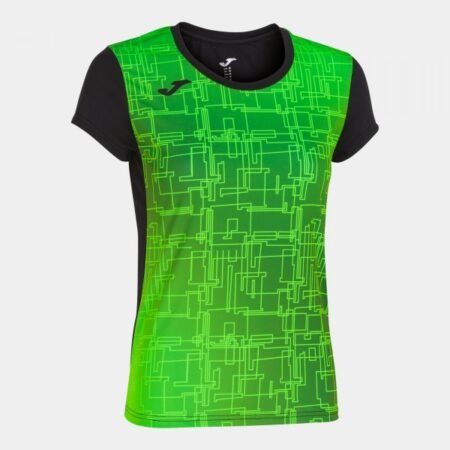 ELITE VIII SHORT SLEEVE T-SHIRT BLACK FLUOR GREEN