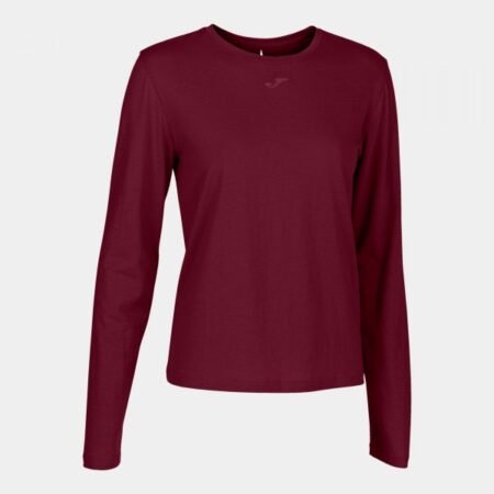 ORGANIC LONG SLEEVE T-SHIRT BURGUNDY
