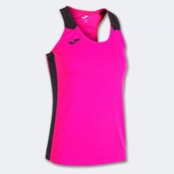 RECORD II TANK TOP FLUOR PINK BLACK