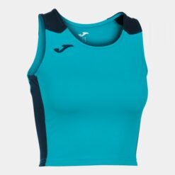 RECORD II TOP FLUOR TURQUOISE-NAVY