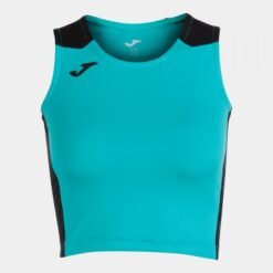 RECORD II TOP TURQUOISE BLACK