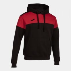 CREW V HOODIE BLACK RED | 103214.106