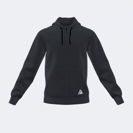 INDOOR GYM ZIP-UP HOODIE BLACK | 102970.100
