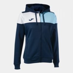 CREW V ZIP-UP HOODIE NAVY SKY BLUE
