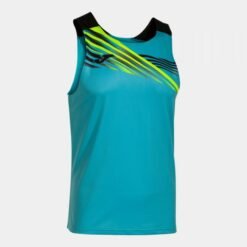 ELITE X SLEEVELESS SHIRT FLUOR TURQUOISE BLACK