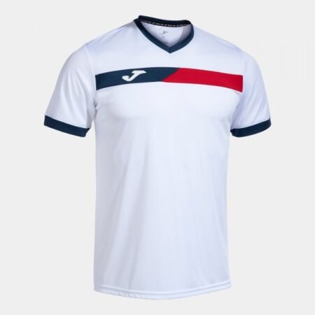 COURT SHORT SLEEVE T-SHIRT WHITE RED NAVY | 103212.206