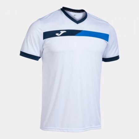 COURT SHORT SLEEVE T-SHIRT WHITE ROYAL NAVY | 103212.207