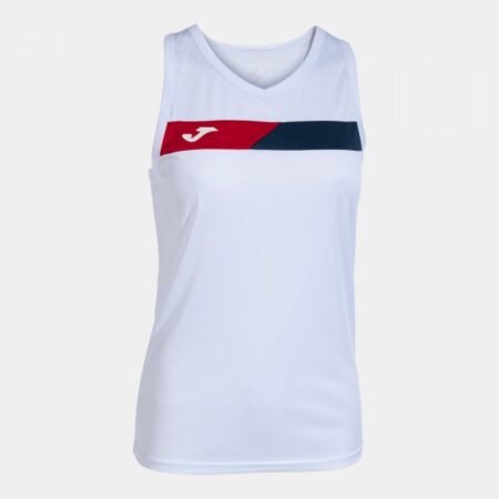 COURT SLEEVELESS SHIRT WHITE RED NAVY | 901862.206