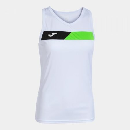 COURT SLEEVELESS SHIRT WHITE FLUOR GREEN BLACK | 901862.217