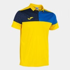 CREW V SHORT SLEEVE POLO YELLOW ROYAL