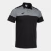 CREW V SHORT SLEEVE POLO BLACK GREY | 103297.111