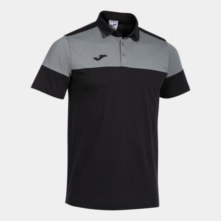 CREW V SHORT SLEEVE POLO BLACK GREY | 103297.111