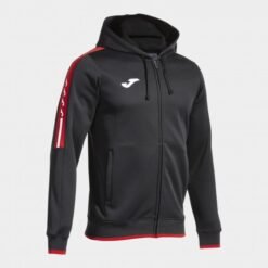 OLIMPIADA ZIP-UP HOODIE BLACK RED | 103707.106
