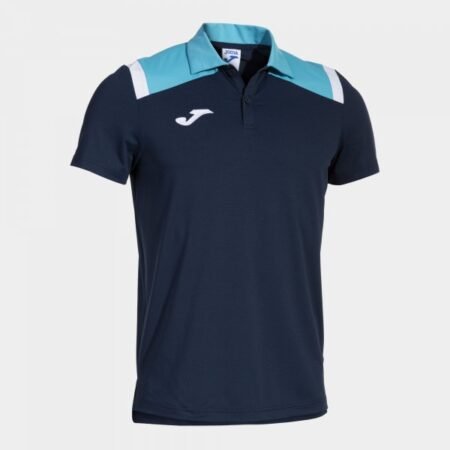 TOLEDO SHORT SLEEVE POLO NAVY FLUOR TURQUOISE | 103736.342
