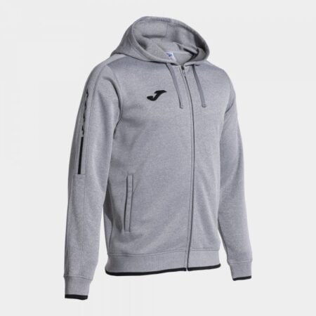 OLIMPIADA ZIP-UP HOODIE MELANGE GREY BLACK | 103707.251