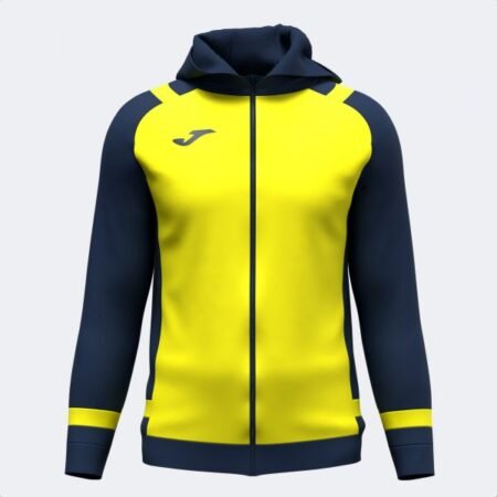 LIDER ZIP-UP HOODIE FLUOR YELLOW DARK NAVY