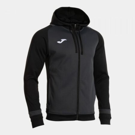 LIDER ZIP-UP HOODIE DARK GRAY BLACK