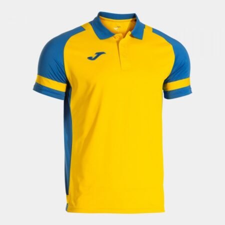 LIDER SHORT SLEEVE POLO YELLOW ROYAL BLUE