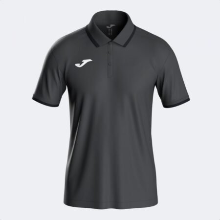 COMBI PREMIUM SHORT SLEEVE POLO DARK GRAY BLACK