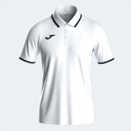 COMBI PREMIUM SHORT SLEEVE POLO WHITE DARK NAVY