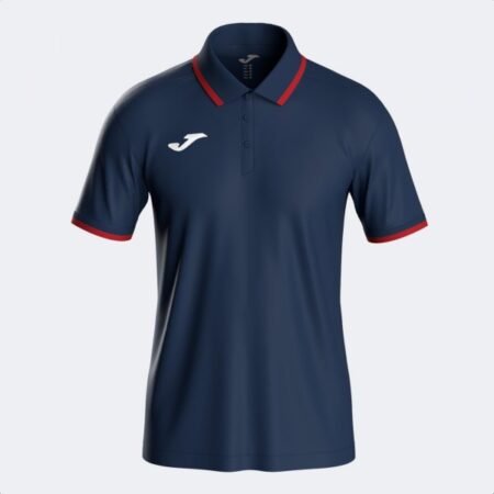 COMBI PREMIUM SHORT SLEEVE POLO NAVY BLUE RED