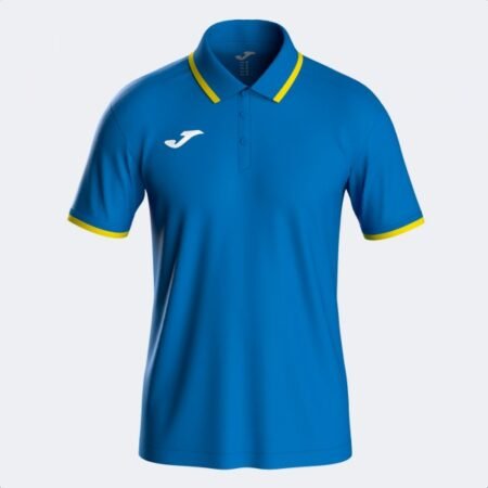 COMBI PREMIUM SHORT SLEEVE POLO ROYAL BLUE YELLOW