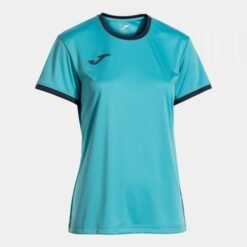 COMBI PREMIUM SHORT SLEEVE T-SHIRT FLUOR TURQUOISE DARK NAVY