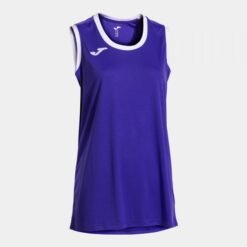 CANCHA SLEEVELESS SHIRT VIOLET WHITE