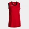 CANCHA SLEEVELESS SHIRT RED BLACK
