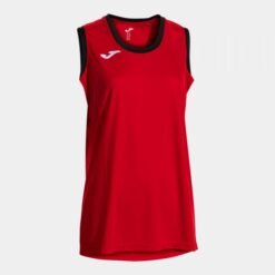 CANCHA SLEEVELESS SHIRT RED BLACK