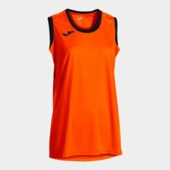 CANCHA SLEEVELESS SHIRT ORANGE BLACK