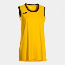 CANCHA SLEEVELESS SHIRT YELLOW BLACK