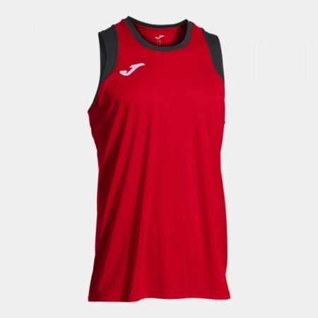 CANCHA SLEEVELESS SHIRT RED BLACK