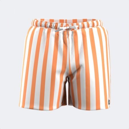 PARTY SWIM SHORTS ORANGE WHITE