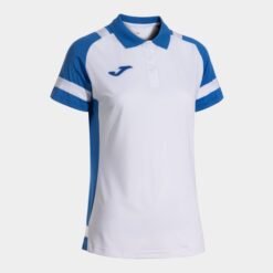 LIDER SHORT SLEEVE POLO WHITE ROYAL BLUE