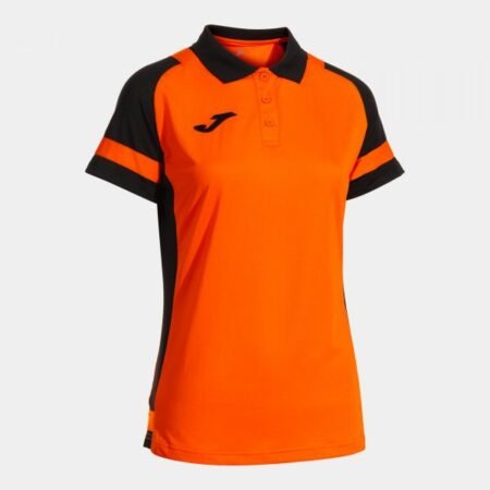 LIDER SHORT SLEEVE POLO ORANGE BLACK