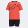 KIDS CAMP SET FLUOR CORAL-BLACK