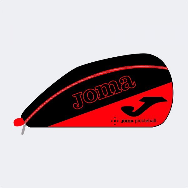 PICKLEBALL PADDLE BAG BLACK RED